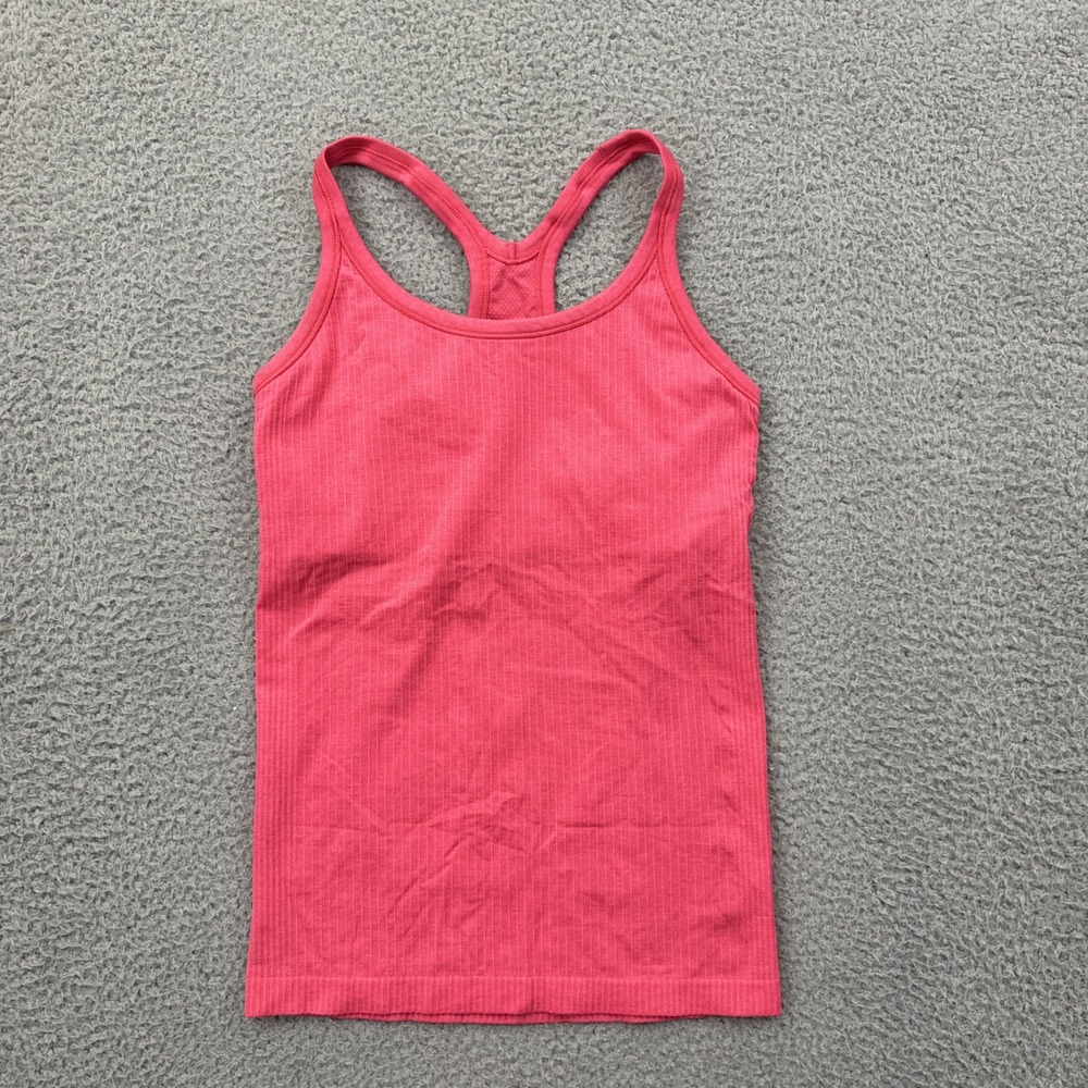 Lululemon Ebb To Street Tank Top Lip Gloss Pink Athletic Athleisure Women's 4